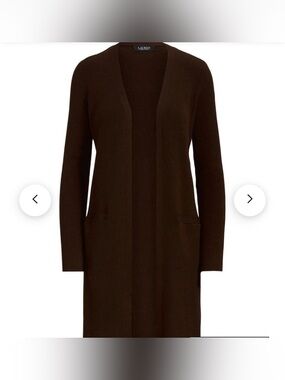 Lauren Ralph Lauren Long-Sleeve Open-Front Cardigan